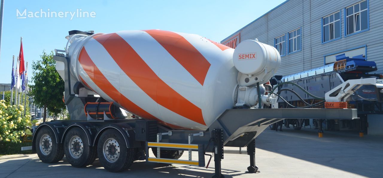 new Semix 12 m³ Mixer Semi Trailer  concrete mixer semi-trailer