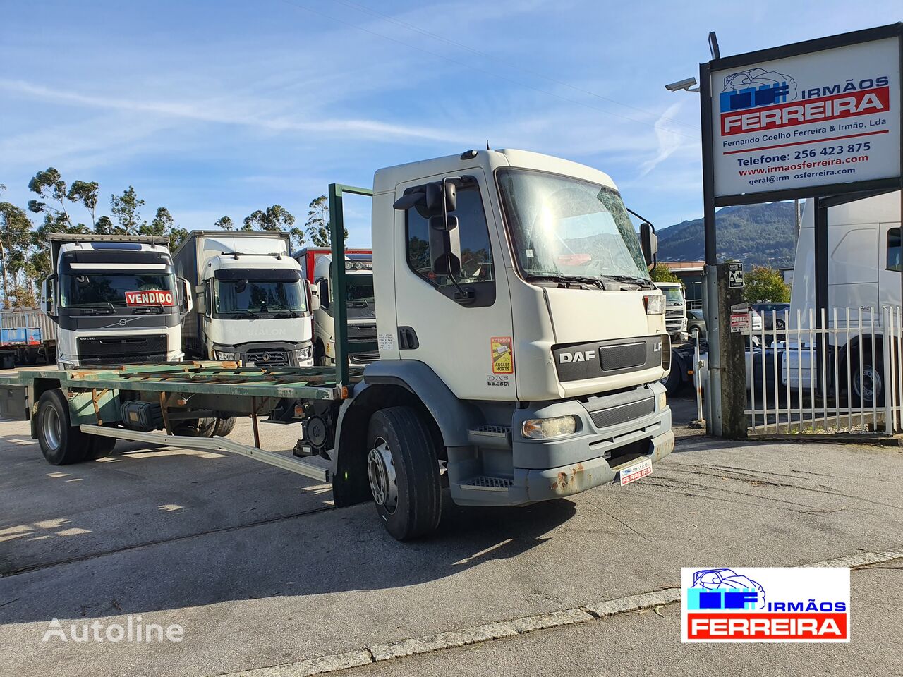 DAF LF 55 250  container chassis