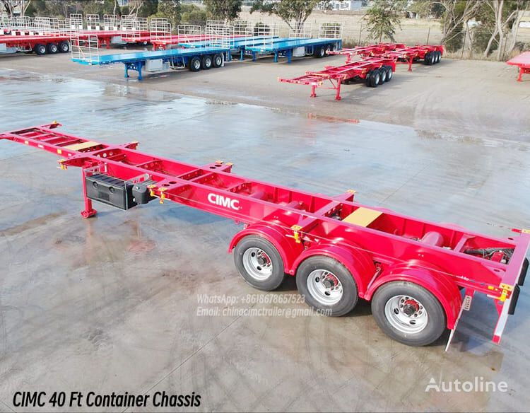 new CIMC 40 Ft Container Chassis for Sale in Mauritius container chassis semi-trailer