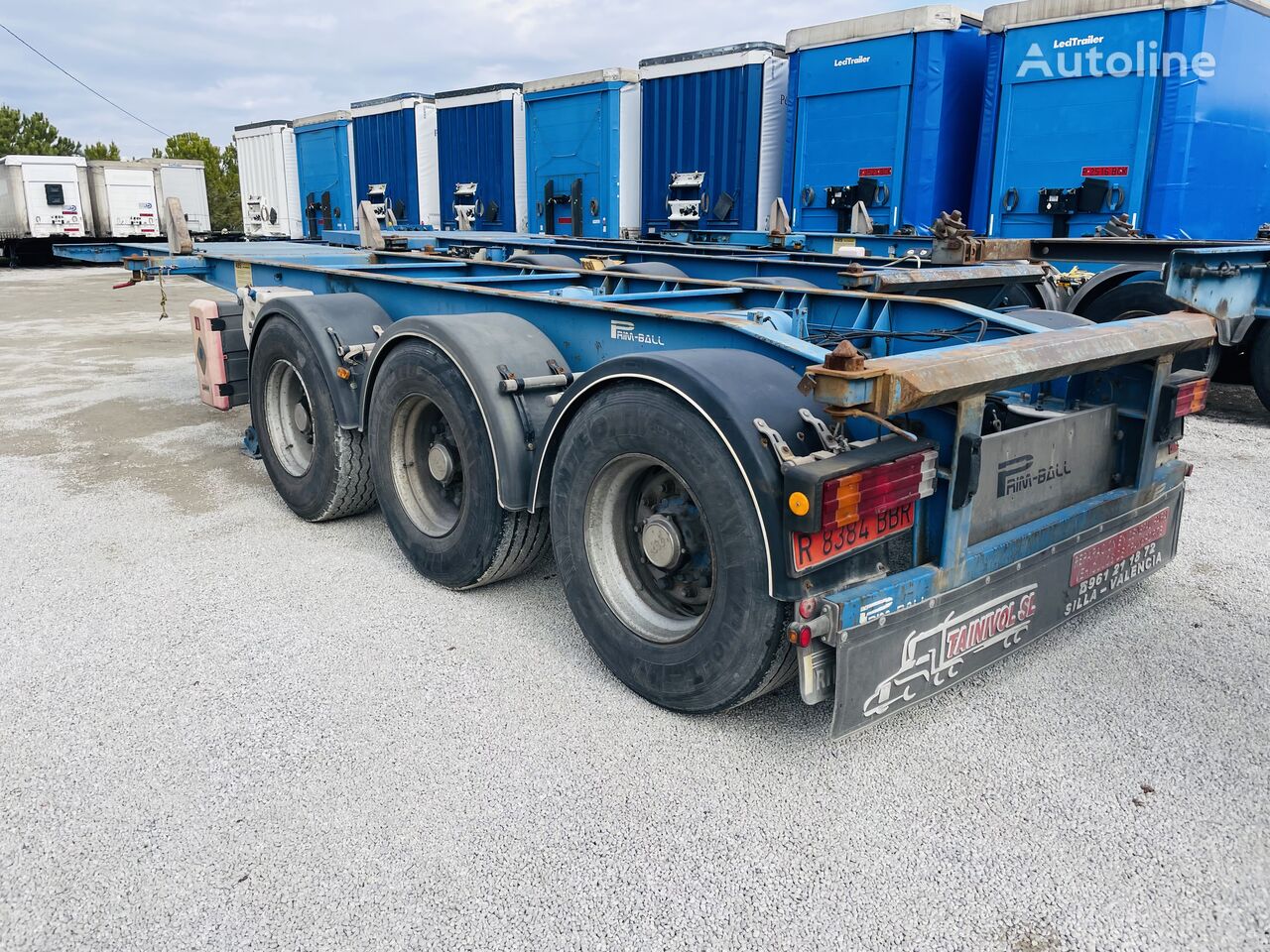 Prim-Ball Portacontenedor de 20 container chassis semi-trailer