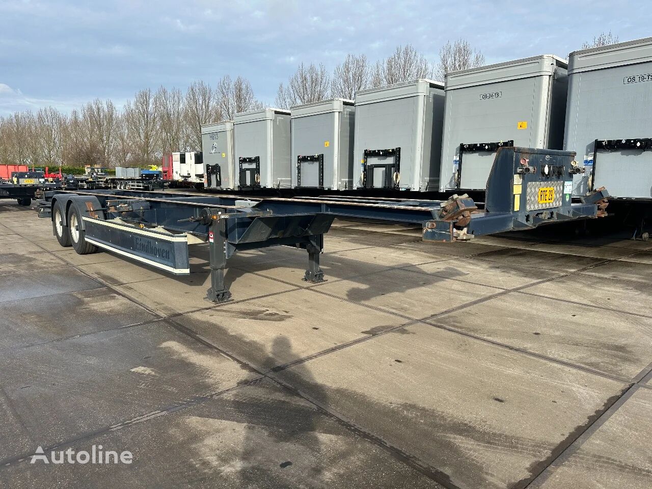 RENDERS 5 X IN STOCK, BPW, DISC, 20 + 40 FT container chassis semi-trailer