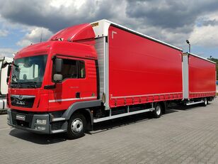 MAN TGL 12.250 E6  curtainsider truck + curtain side trailer