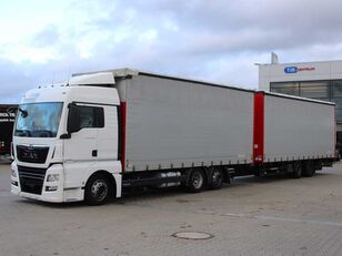 MAN TGX 24.500 curtainsider truck + curtain side trailer