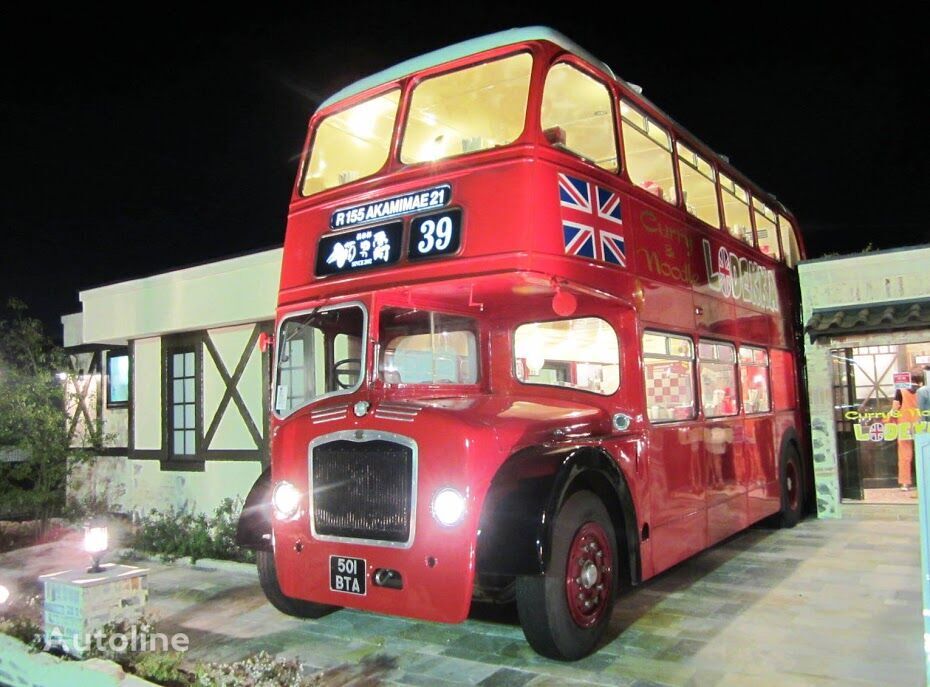 British Bus traditional style shell for static / fixed site use double decker bus