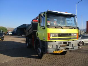 DAF 65 180 ATI 4X4 3 WAY TIPPER+PALFINGER PK 9001.2 dump truck