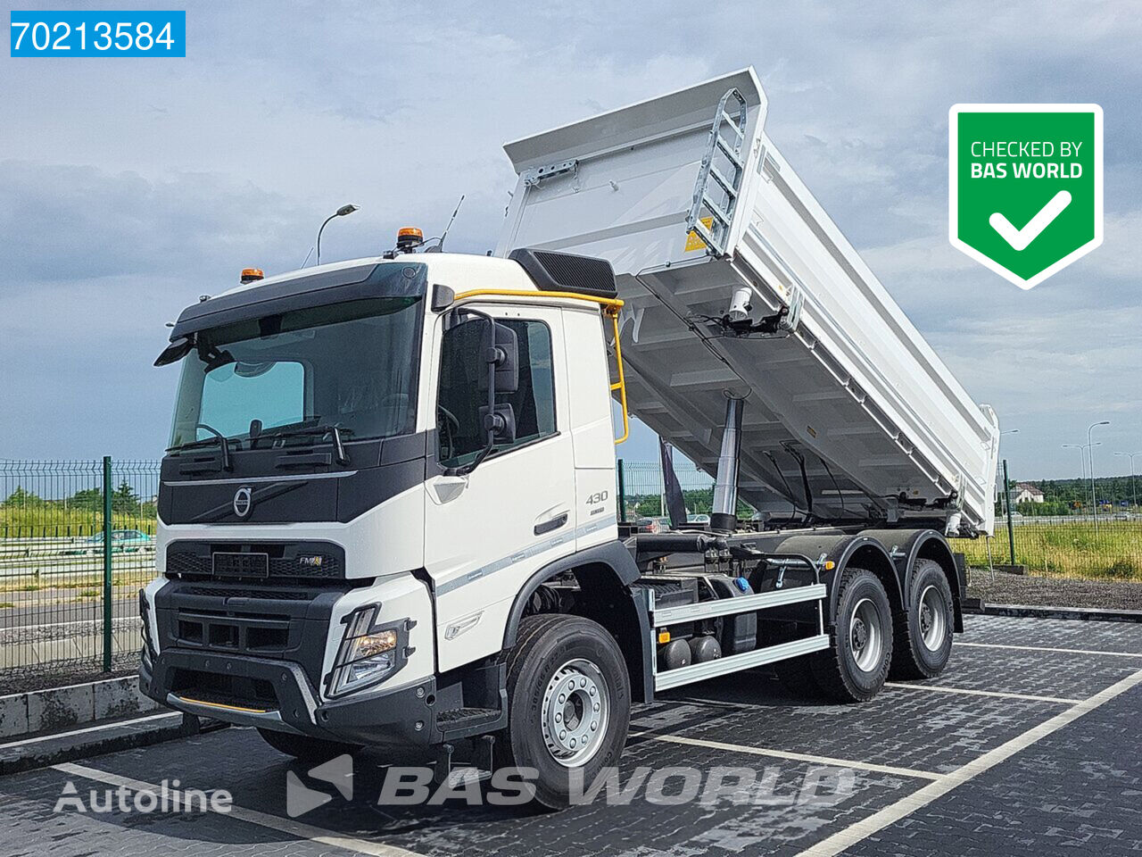 new Volvo FMX 430 6X4 NEW! 12m3 3-way KH-kipper VEB Euro 6 dump truck