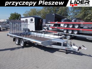new Temared Construction trailer for excavator TM-223 przyczepa 394x182x25cm equipment trailer