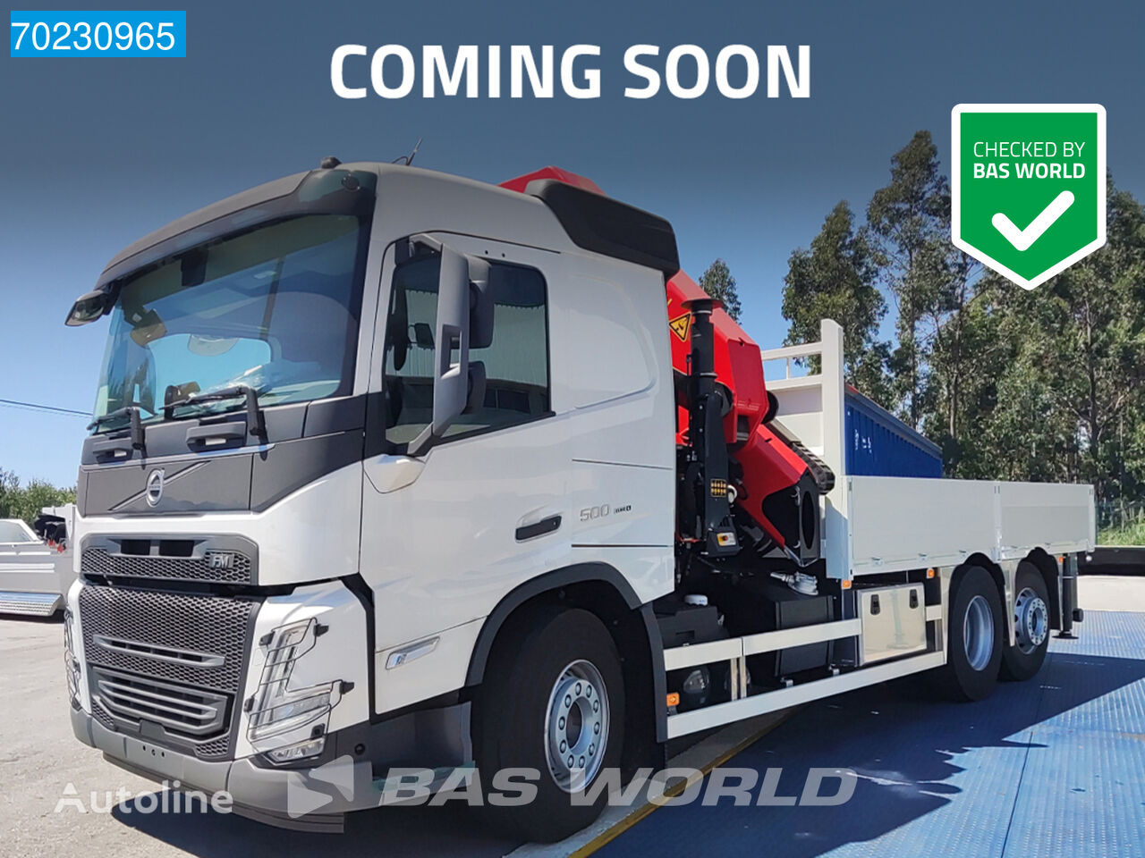new Volvo FM 500 6X2 COMING SOON! Palfinger PK41002 EH-E Kran VEB+ flatbed truck