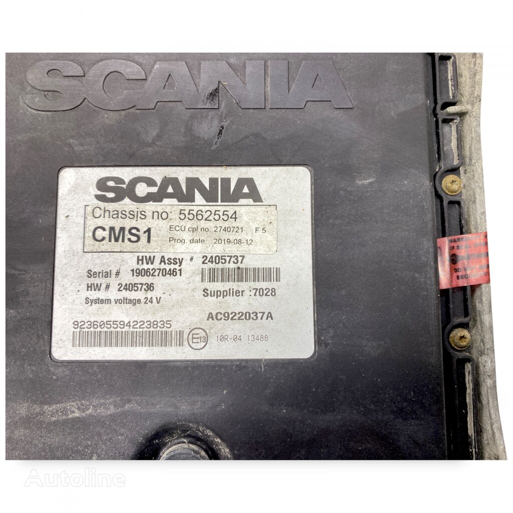 Scania S-Series (01.16-) control unit for Scania L,P,G,R,S-series (2016-) truck tractor