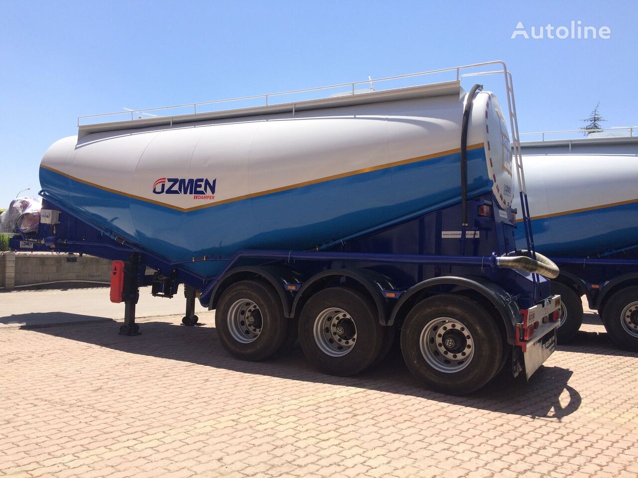 new Özmen Damper 27-34 m3 Cement Bulk Semi Trailer - Electrical Engine cement tank trailer