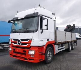 MERCEDES-BENZ Actros 2546 6x2 hiab 144-5 flatbed truck