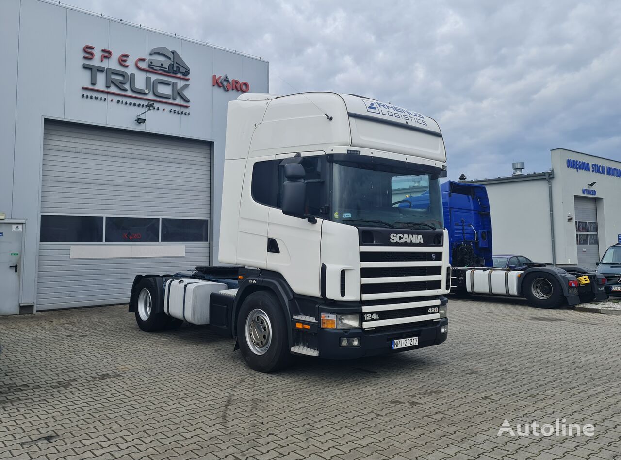 Scania R124 420 Steel /Air ,Manual  truck tractor
